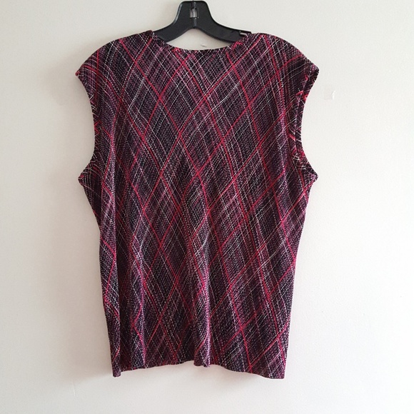 - Ninety Woman 2 Piece Polyester Plaid Skirt & Top - Picture 4 of 6